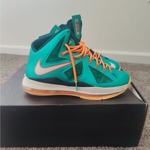 Nike LeBron 10 Miami Dolphins 2013 10.5